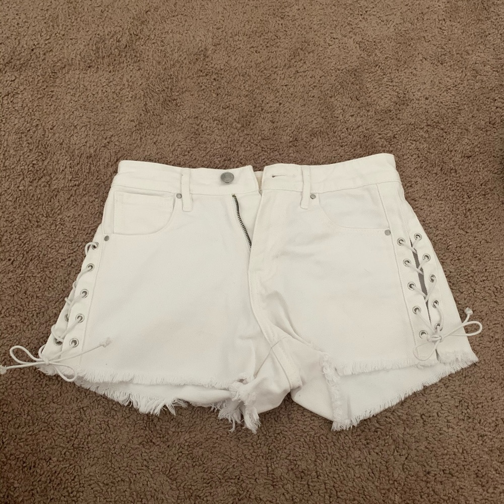 Pacsun white denim shorts